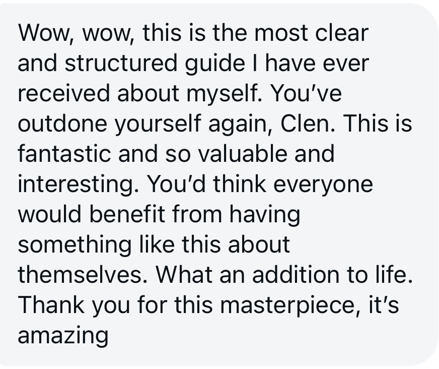 Message from a guide reader